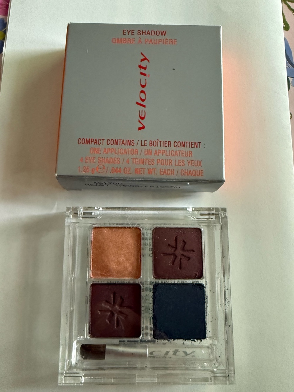 Mary Kay Velocity Shadow Box Eyeshadow Quad – Heart Throb/Frisson (NOS)